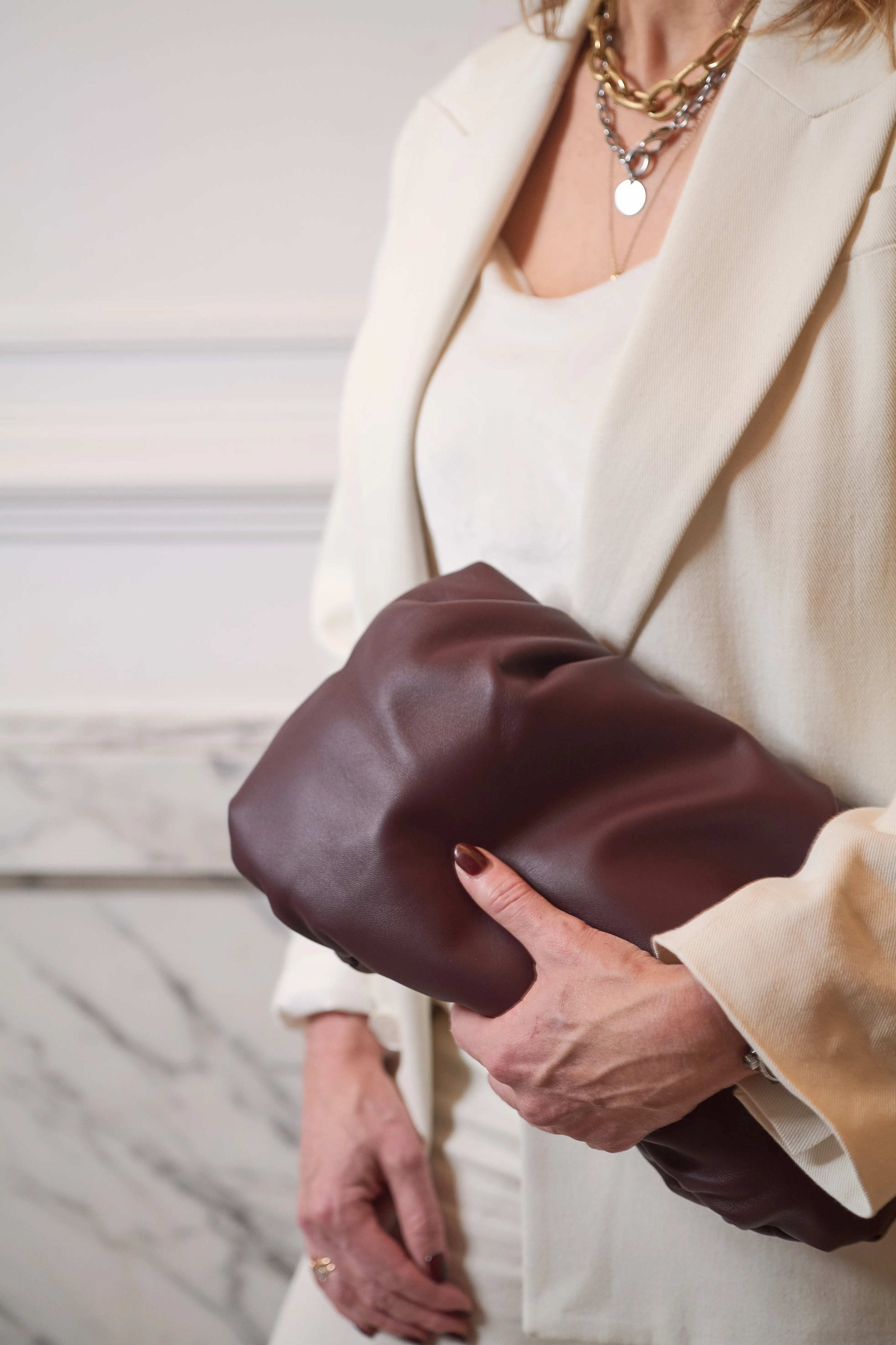 JACKY Clutch Maxi - Bordeaux