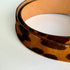Leopard printed Italian leather belt strap