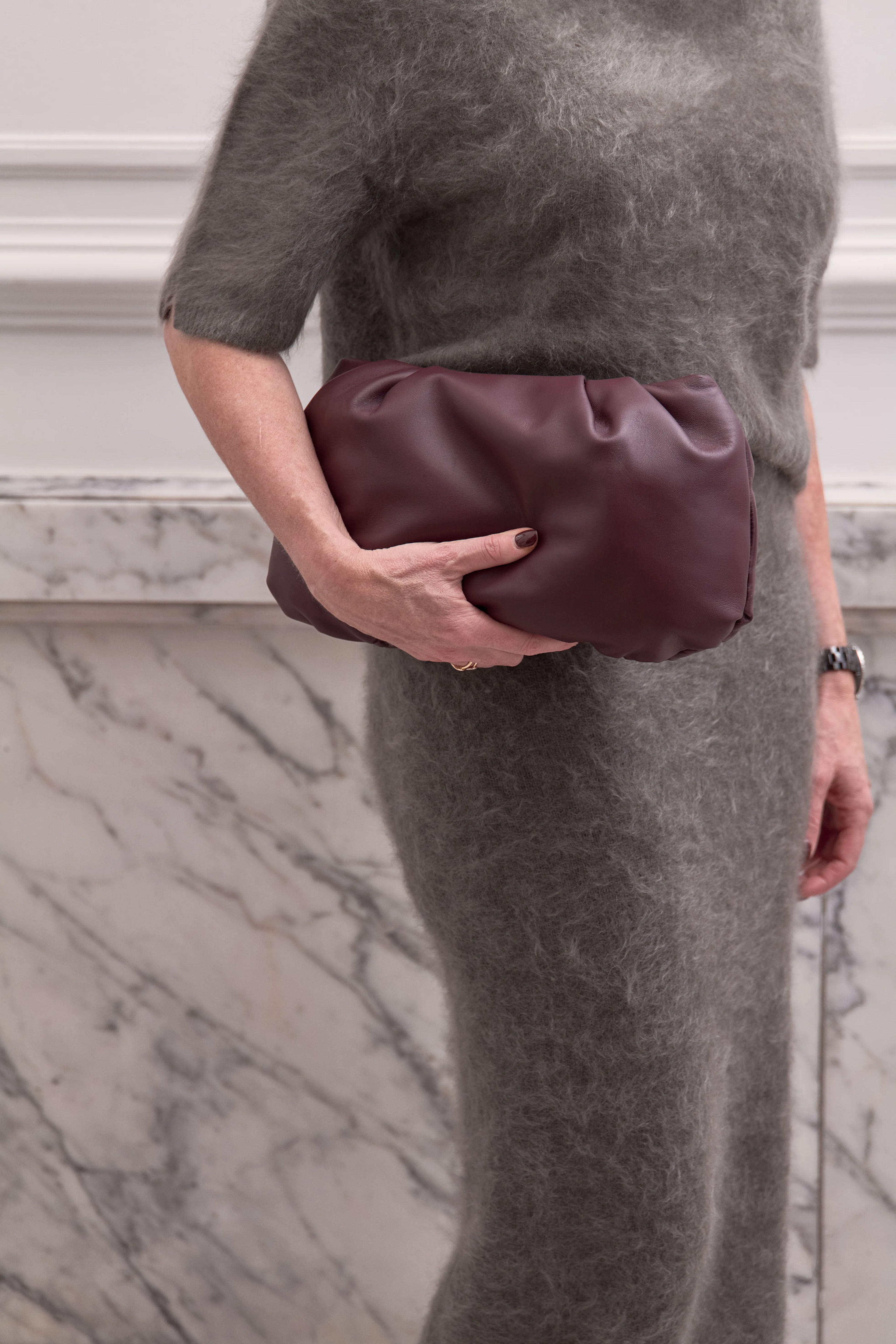 JACKY Clutch Maxi - Bordeaux