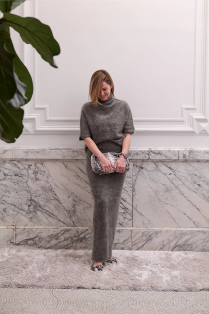 JACKY Clutch Maxi - Faux Python