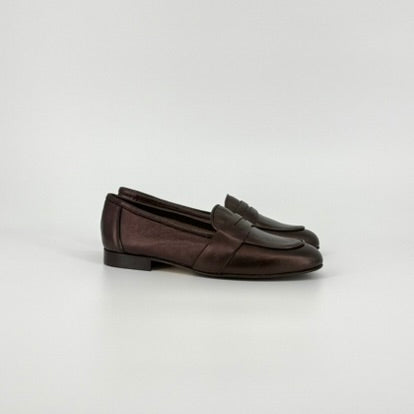JOSEPHINE Loafers - Bronze Nappa Leather