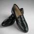 Simone black loafer with python print